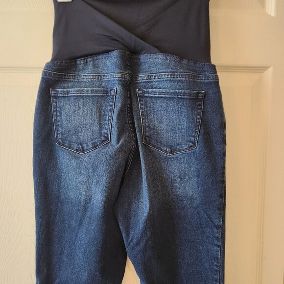Maternity Skinny Jeans By Ingrid & Isabel Size 4 Dark Blue Denim NWOT - Picture 7 of 9